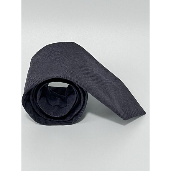 J Crew Necktie Dark Heather Gray 58”x3”. 100% Cotton Texture Design - Picture 3 of 7